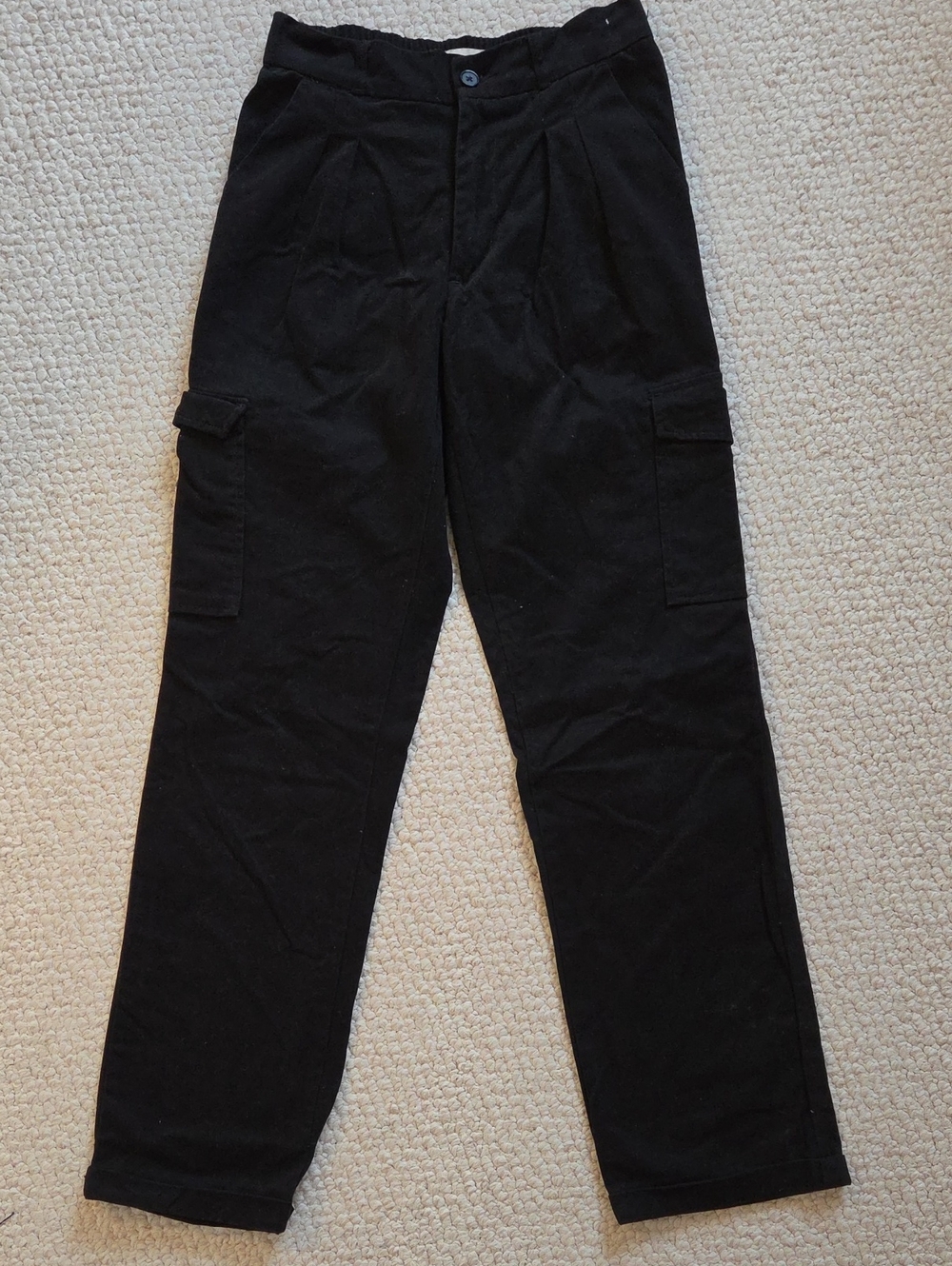 PacSun Black Cargo Pants with Side Pockets